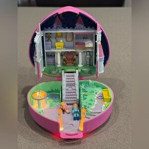 Vintage 1992 Polly Pocket Starlight Castle Bluebird Playset Lights Up NO FIGURES